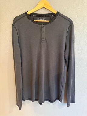Under Armour Men’s Long-Sleeve Henley Shirt - Gray